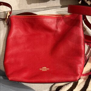 Coach Vibrant Red Crossbody Bag